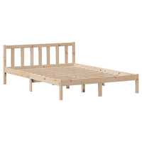 Letto senza Materasso 140x190 cm in Legno Massello di Pino 3301467