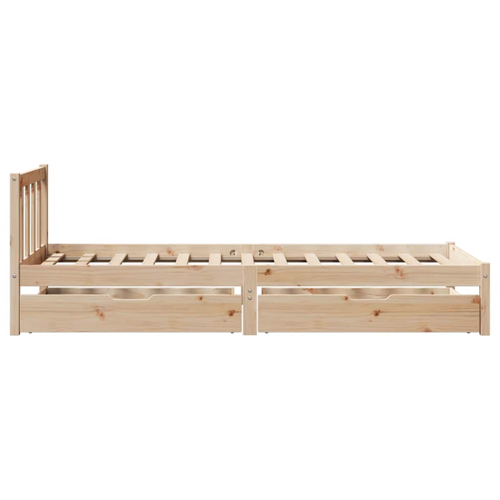 Letto senza Materasso 90x200 cm in Legno Massello di Pino 3301469