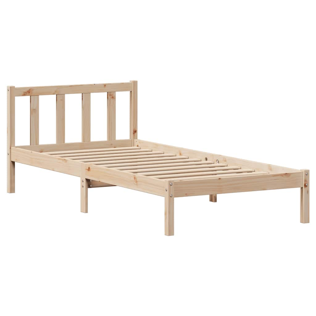 Letto senza Materasso 90x200 cm in Legno Massello di Pino 3301469