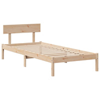 Letto senza Materasso 90x190 cm in Legno Massello di Pino 3301500