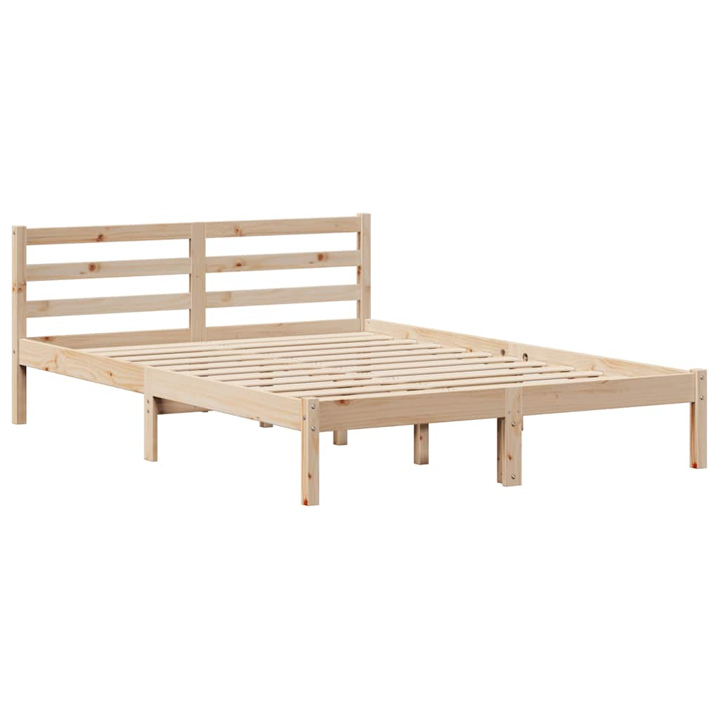 Letto senza Materasso 135x190 cm in Legno Massello di Pino 3301530