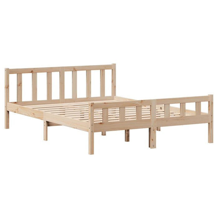 Letto senza Materasso 120x190 cm in Legno Massello di Pino 3301567