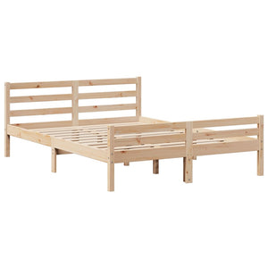 Letto senza Materasso 150x200 cm in Legno Massello di Pino 3301612