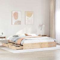 Letto senza Materasso 180x200 cm in Legno Massello di Pino 3301668