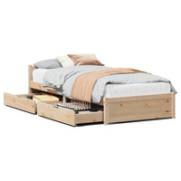 Letto senza Materasso 90x200 cm in Legno Massello di Pino 3301682