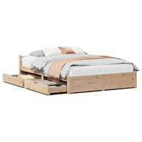 Letto senza Materasso 150x200 cm in Legno Massello di Pino 3301690