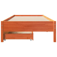 Letto senza Materasso Marrone Cera 100x200 cm in Legno di Pino 3301718