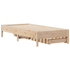 Letto senza Materasso 90x200 cm in Legno Massello di Pino 3301719