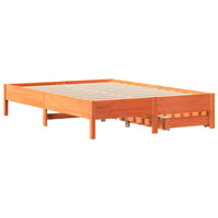 Letto senza Materasso Marrone Cera 120x190 cm in Legno di Pino 3301730