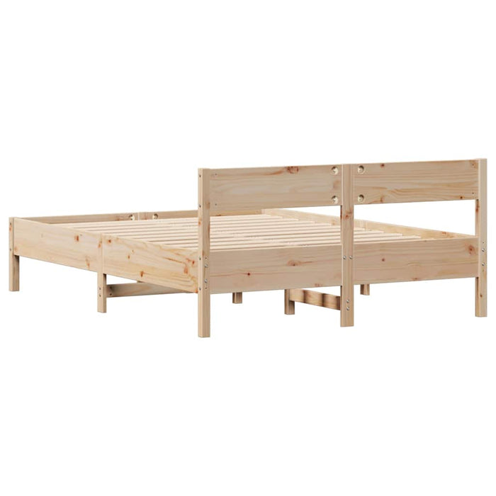 Letto senza Materasso 150x200 cm in Legno Massello di Pino 3301746