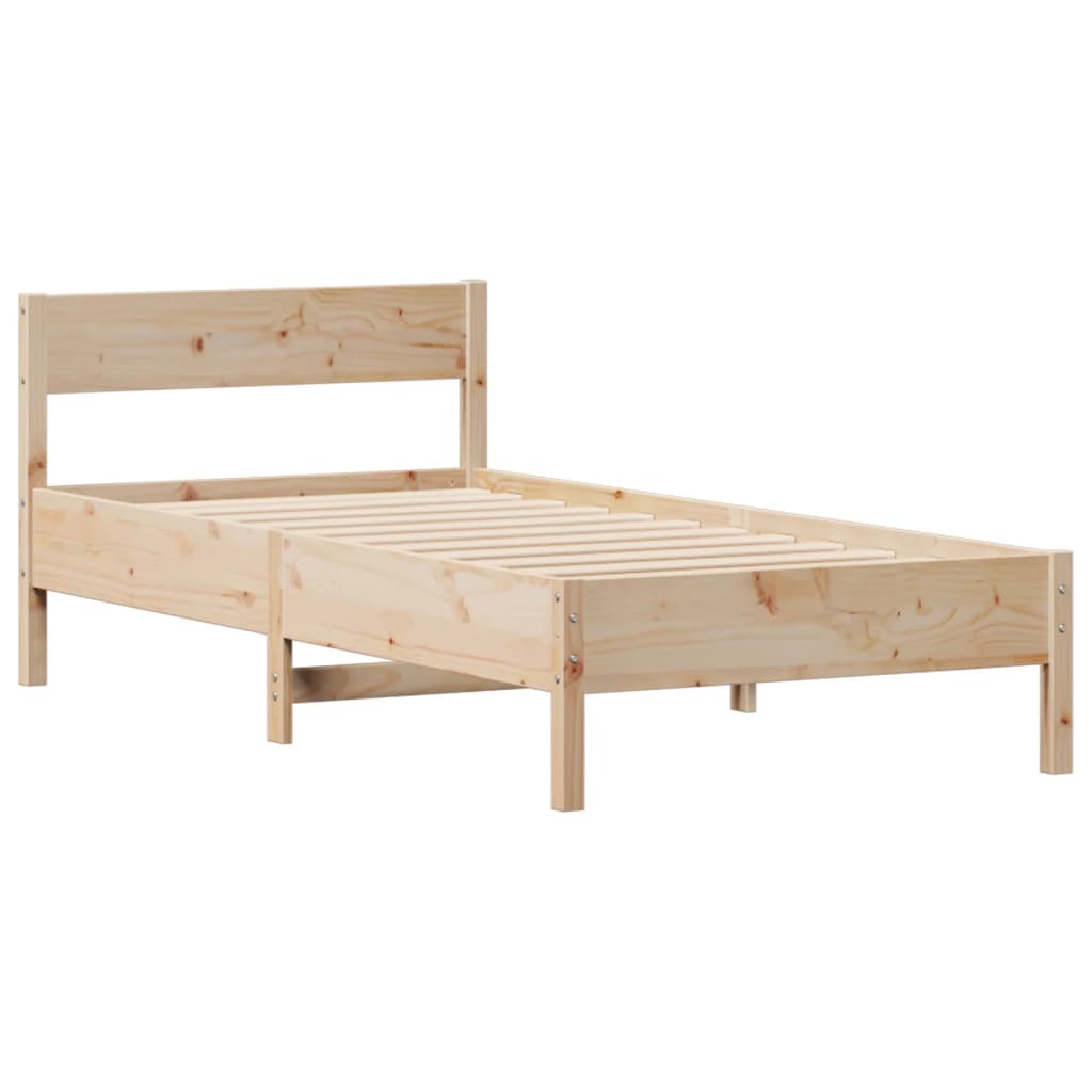 Letto senza Materasso 90x200 cm in Legno Massello di Pino 3301758