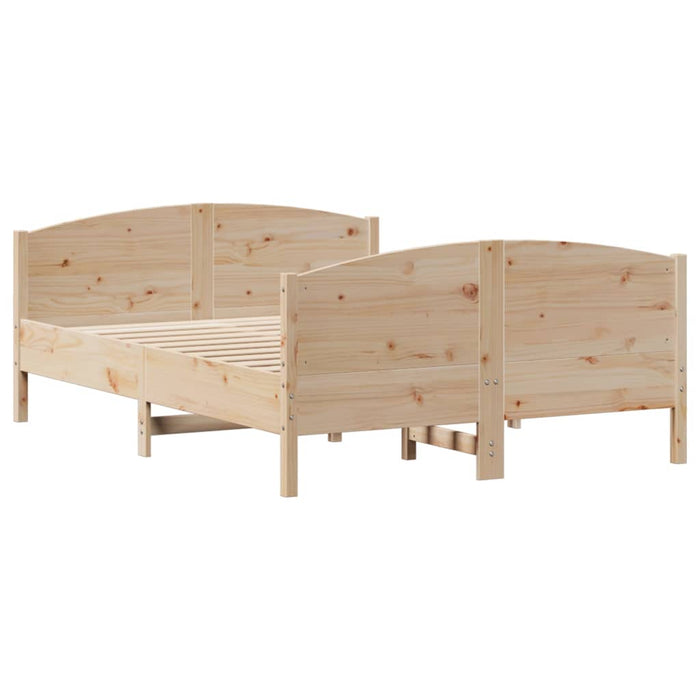 Letto senza Materasso 140x200 cm in Legno Massello di Pino 3301788