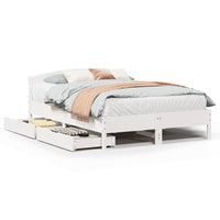 Letto senza Materasso Bianco 120x200 cm Legno Massello di Pino 3301831