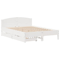 Letto senza Materasso Bianco 120x200 cm Legno Massello di Pino 3301831