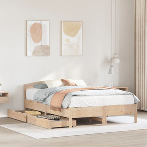 Letto senza Materasso 120x190 cm in Legno Massello di Pino 3301839