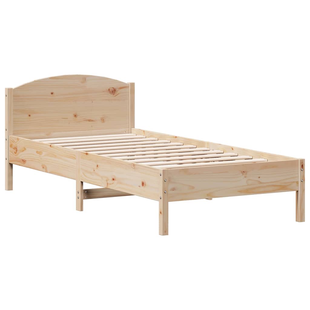 Letto senza Materasso 90x200 cm in Legno Massello di Pino 3301845