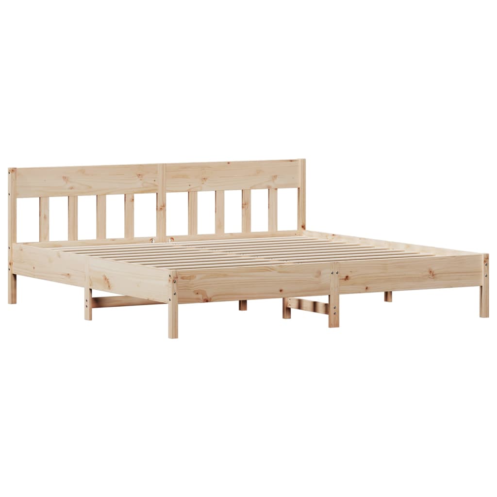 Letto senza Materasso 200x200 cm in Legno Massello di Pino 3301854