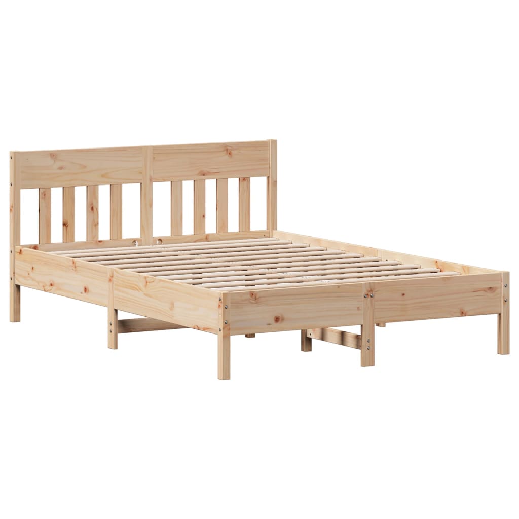 Letto senza Materasso 120x200 cm in Legno Massello di Pino 3301869