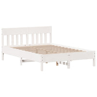 Letto senza Materasso Bianco 120x200 cm Legno Massello di Pino 3301870