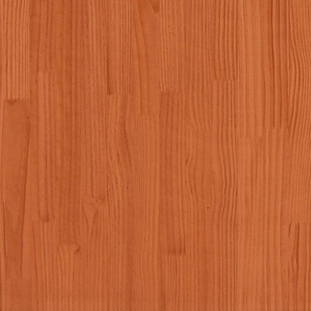 Giroletto Cassetti Marrone Cera 90x190cm Legno Massello di Pino 3302021