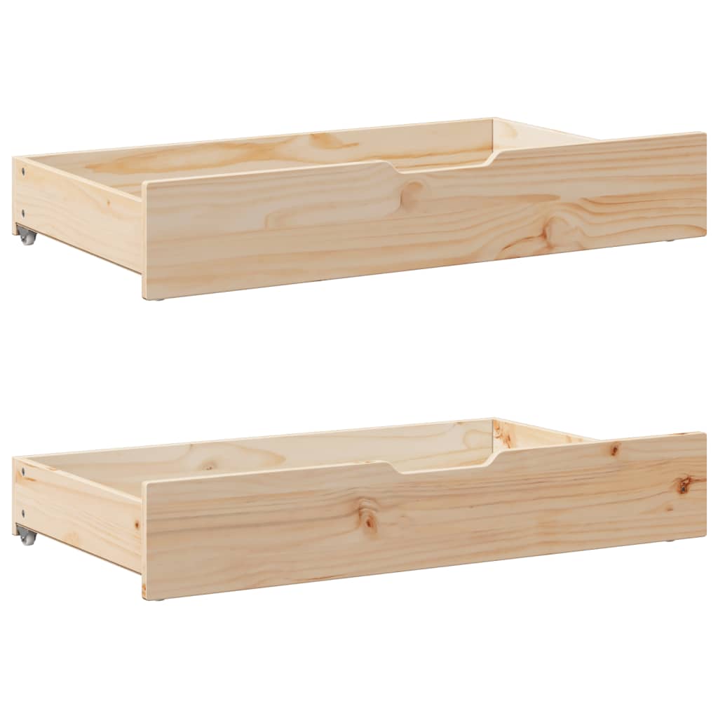 Giroletto per Bambini con Cassetti 90x190cm Legno Massello Pino 3302038