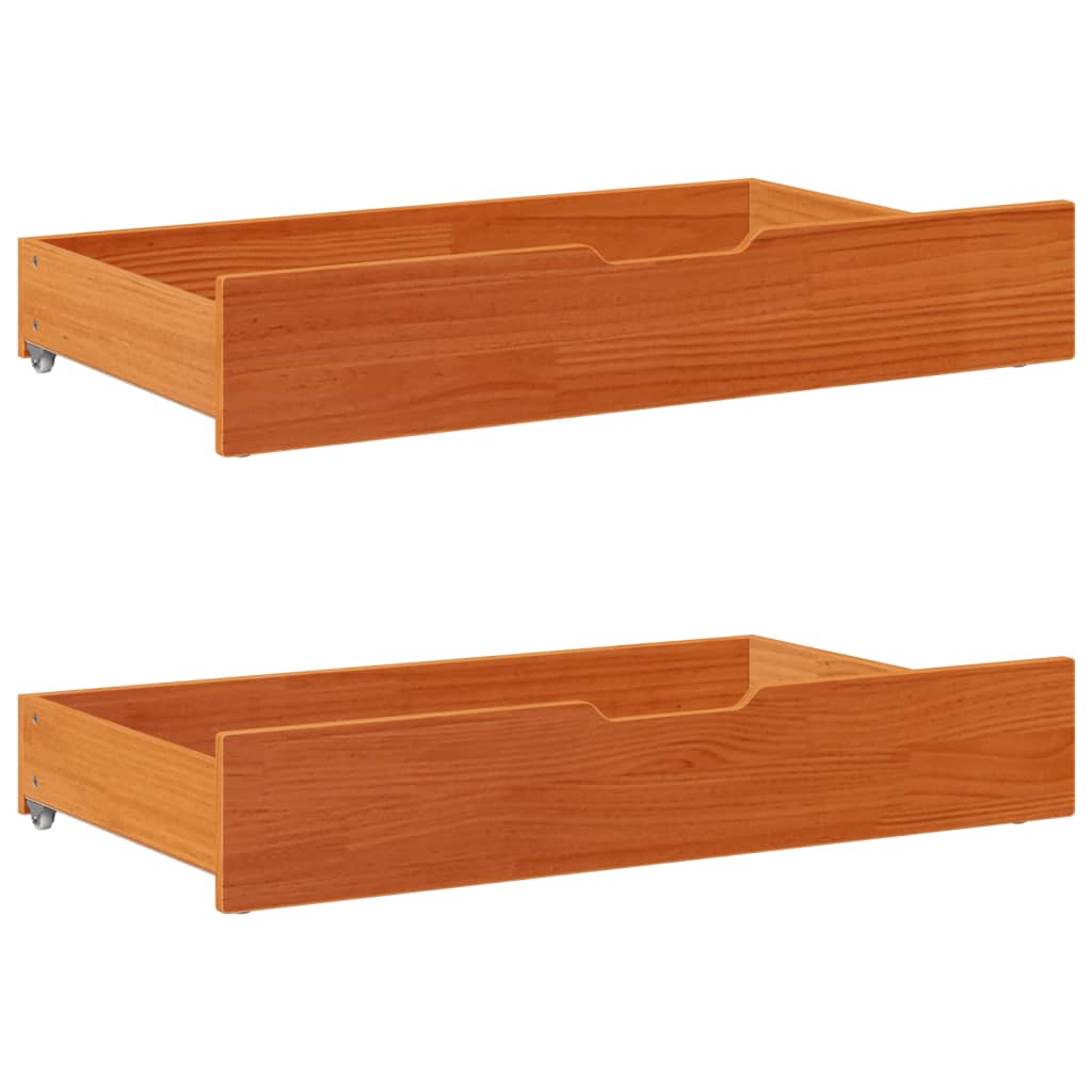 Giroletto per Bambini con Cassetti 90x190cm Legno Massello Pino 3302040