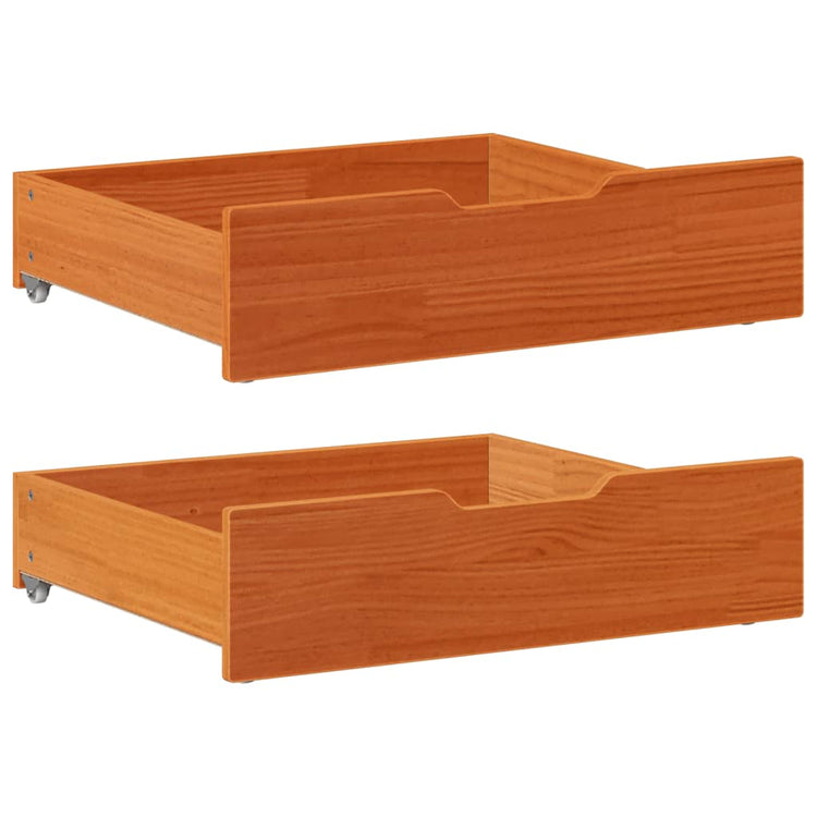 Giroletto per Bambini con Cassetti 80x160cm Legno Massello Pino 3302043