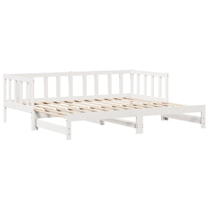 Letto Estraibile con Cassetti senza Materasso Bianco 90x190 cm 3302180