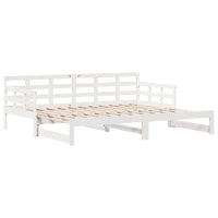 Letto Estraibile con Cassetti senza Materasso Bianco 90x190 cm 3302260