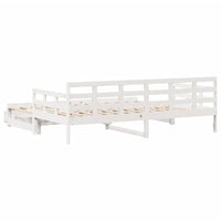 Letto Estraibile con Cassetti senza Materasso Bianco 90x190 cm 3302260