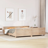 Letto senza Materasso 180x200 cm in Legno Massello di Pino 3302273