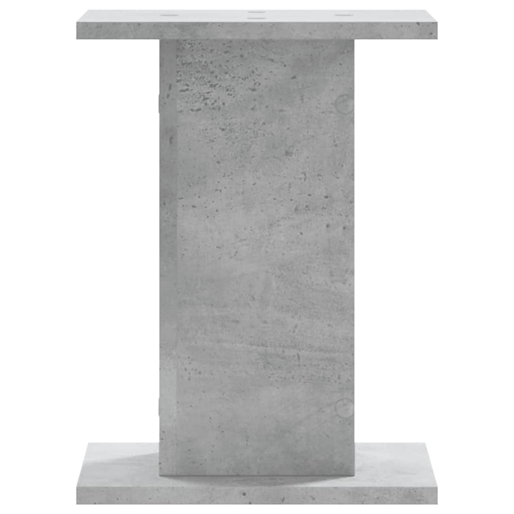 Supporti Altoparlanti 2 pz Grigio 30x30x40 cm Legno Multistrato 852648