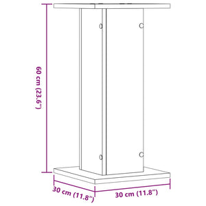 Supporti Altoparlanti 2 pz Legno 30x30x60 cm Legno Multistrato 852661