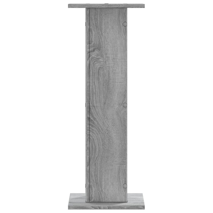 Supporti Altoparlanti 2 pz Grigio 30x30x80 cm in Multistrato 852668