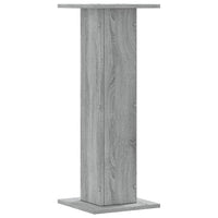 Supporti Altoparlanti 2 pz Grigio 30x30x80 cm in Multistrato 852668