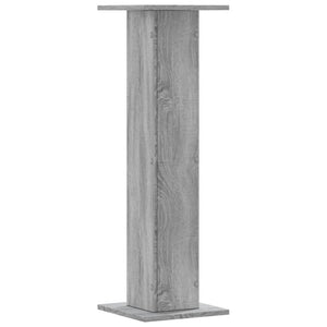 Supporti Altoparlanti 2 pz Grigio 30x30x95 cm in Multistrato 852677