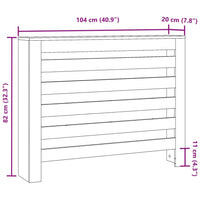 Copertura Termosifone Bianca 104x20x82 cm in Legno Multistrato 852690