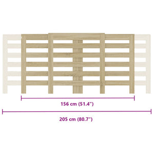 Copertura Termosifone Rovere Sonoma 205x21,5x83,5cm Multistrato 852719