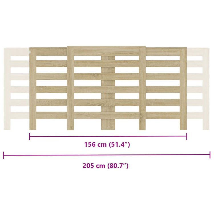 Copertura Termosifone Rovere Sonoma 205x21,5x83,5cm Multistrato 852719