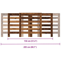 Copertura Termosifone Legno Antico 205x21,5x83,5 cm Multistrato 852724