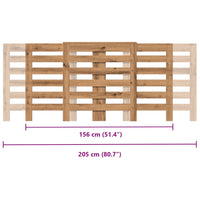 Copertura Termosifone Rovere Artigianale 205x21,5x83,5 cm Legno 852725