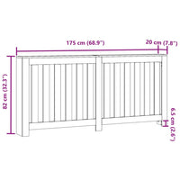 Copertura Termosifone Rovere 175x20x82 cm in Legno Multistrato 852755