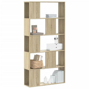 Libreria 5 Ripiani Rovere Sonoma 80,5x23,5x162,5cm Multistrato 852773