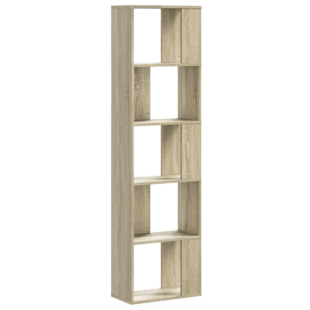 Libreria 5 Ripiani Rovere Sonoma 45x23,5x162,5cm Multistrato 852782