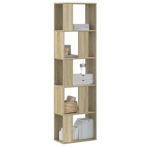 Libreria 5 Ripiani Rovere Sonoma 45x23,5x162,5cm Multistrato 852782