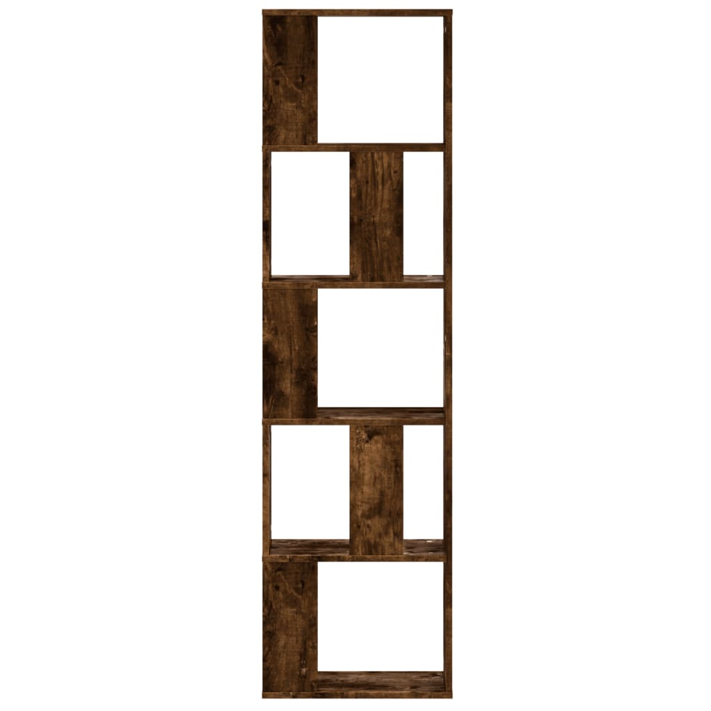 Libreria 5Ripiani Rovere Fumo 45x23,5x162,5cm Legno Multistrato 852784