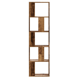 Libreria 5 Ripiani Legno Vecchio 45x23,5x162,5cm Multistrato 852787