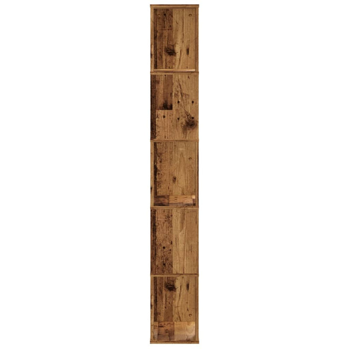 Libreria 5 Ripiani Legno Vecchio 45x23,5x162,5cm Multistrato 852787