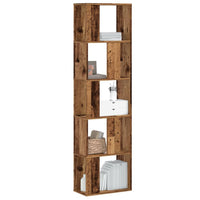 Libreria 5 Ripiani Legno Vecchio 45x23,5x162,5cm Multistrato 852787