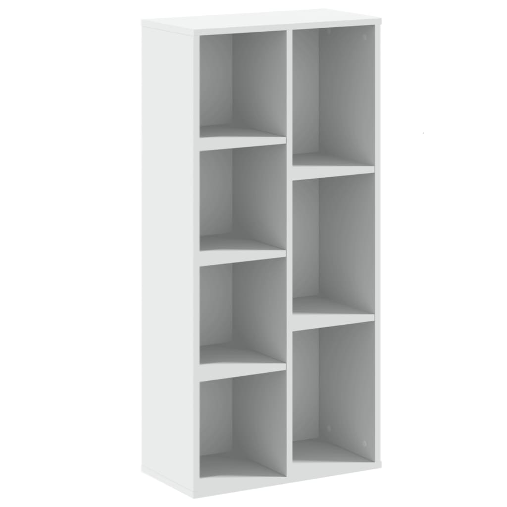 Libreria Bianca 50x25x105 cm in Legno Multistrato 852789